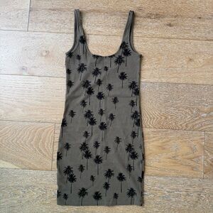 Topshop Tan Ribbed Knit Top